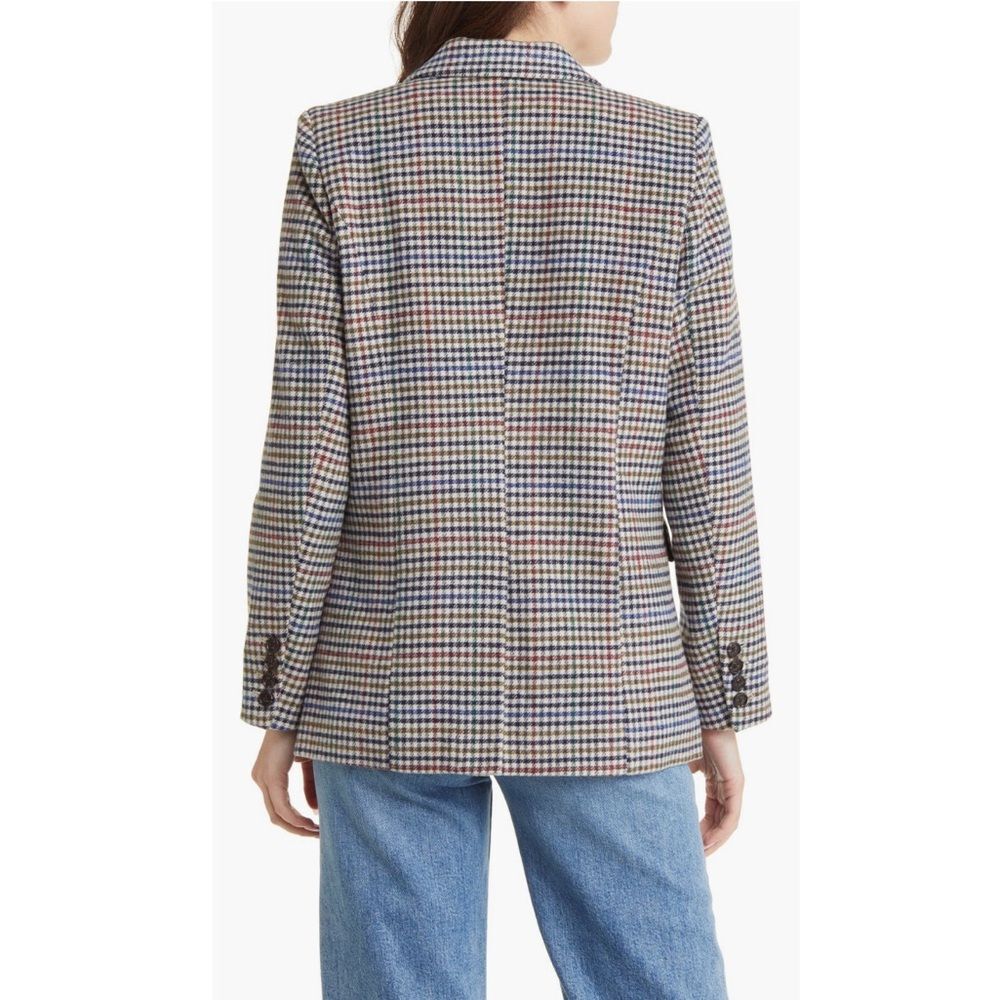 Rails Jac Double Breasted Blazer, Houndstooth Cardinal Pine, NWT, Size M - Picture 2 of 12